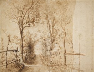 A Path bordered by Trees by Peter Paul Rubens